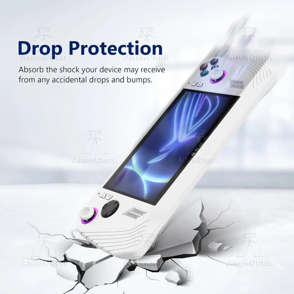 ROG Ally Full Fit Protective Case Anti-fall Anti-scratch Anti-slip Silicone Soft Shell Thumb Grip Cap Joystick Cover Accessories