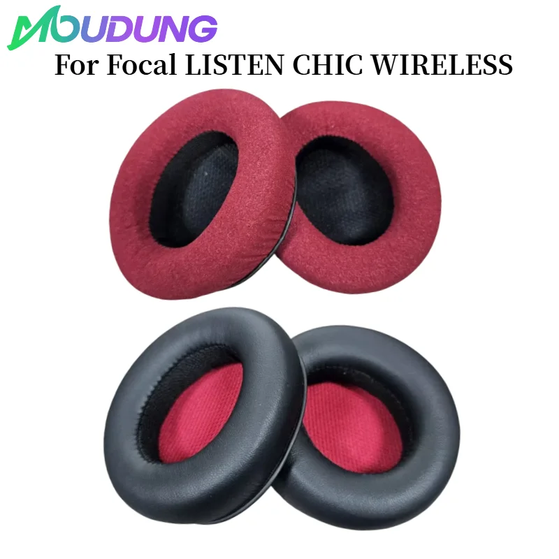 

MOUDUNG 1 Pair Replacement Foam Ear Pads Pillow Cushion Cover For Focal LISTEN CHIC WIRELESS Headphone Headset