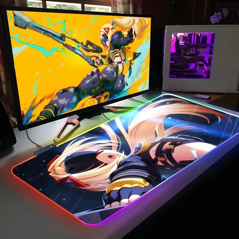 

Zenless Zone Zero Trigger Mouse Pad RGB Rubber Computer Laptop Official Game Colored esports Aesthetic Pretty Fashion Luxury Mat