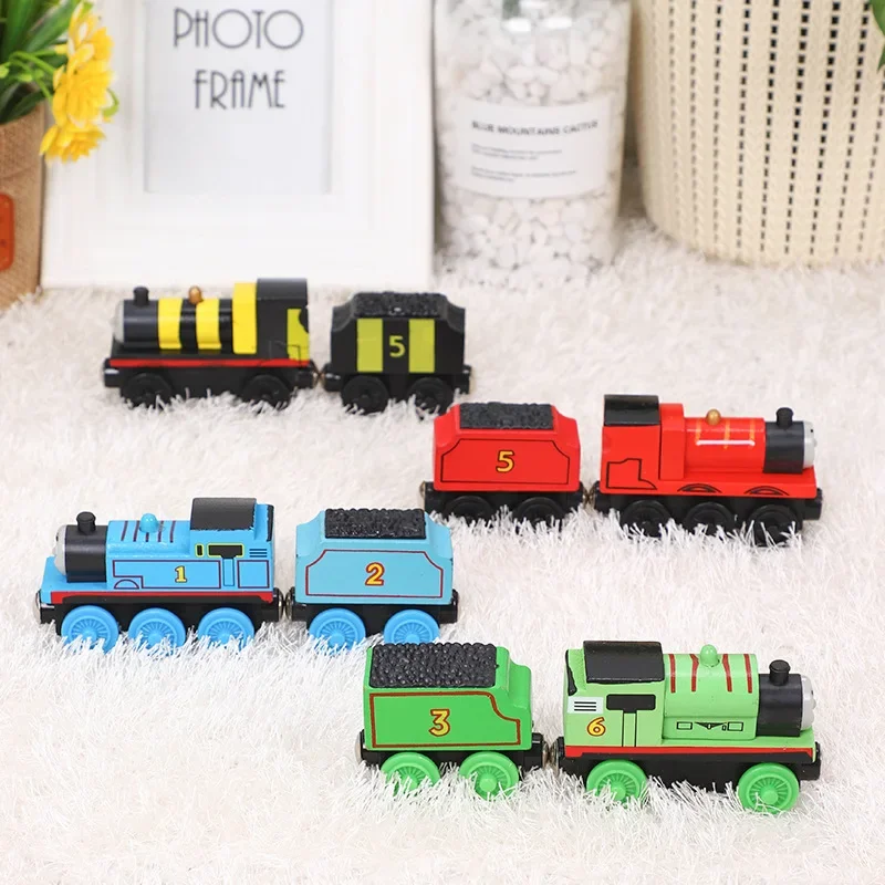 Thomas and Friends Wooden Train Pocket Toy Gold Diesel Molley Lady Toby Rail Train Model Pocket Toys For Children Birthday Gifts