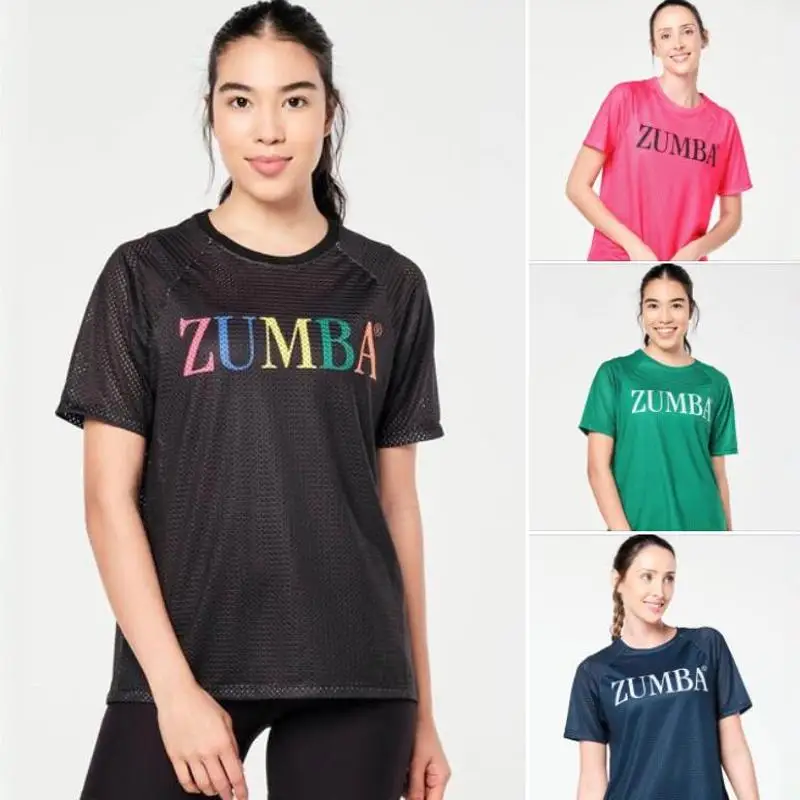 Camiseta deportiva Zw VIP Fitness para mujer, camiseta de manga corta de verano, nueva tela de red transpirable de fibra de poliéster, Top para entrenamiento en gimnasio
