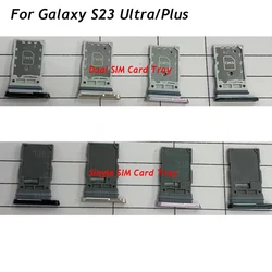 5PCS Dual SIM Card Tray Slot Holder Adaptor For Samsung Galaxy S23 Ultra 5G Single SIM Card Replacement