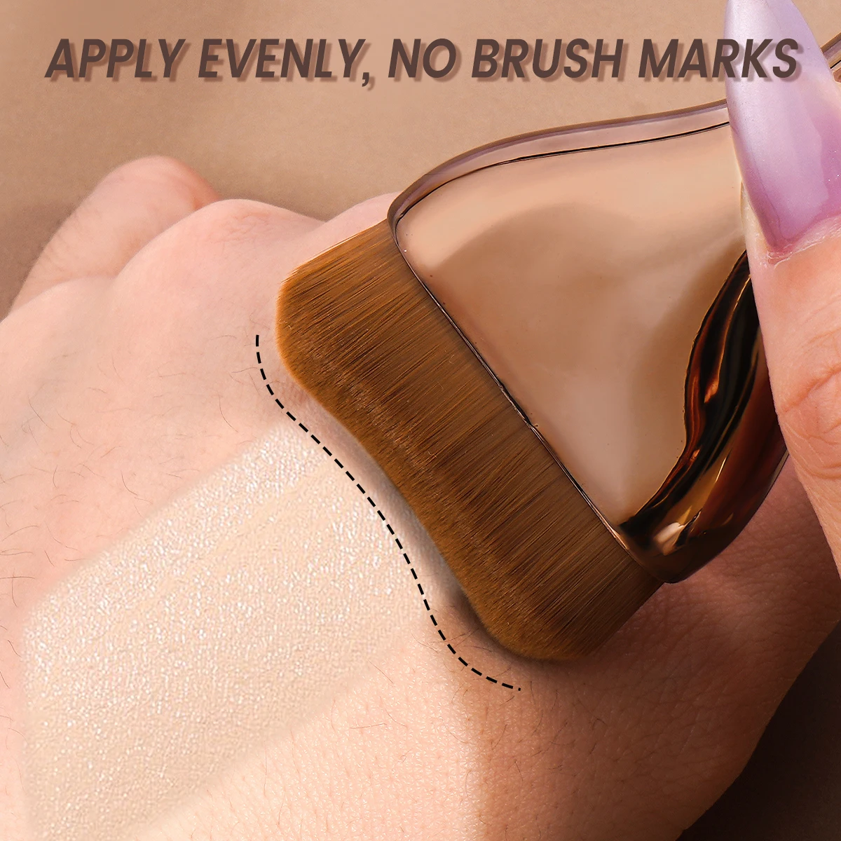 MAANGE-Juego de brochas de maquillaje para base, 2 uds., cepillo para máscara superior ultrafino para crema líquida, cosméticos, herramienta de belleza para mezclar, regalo Premium