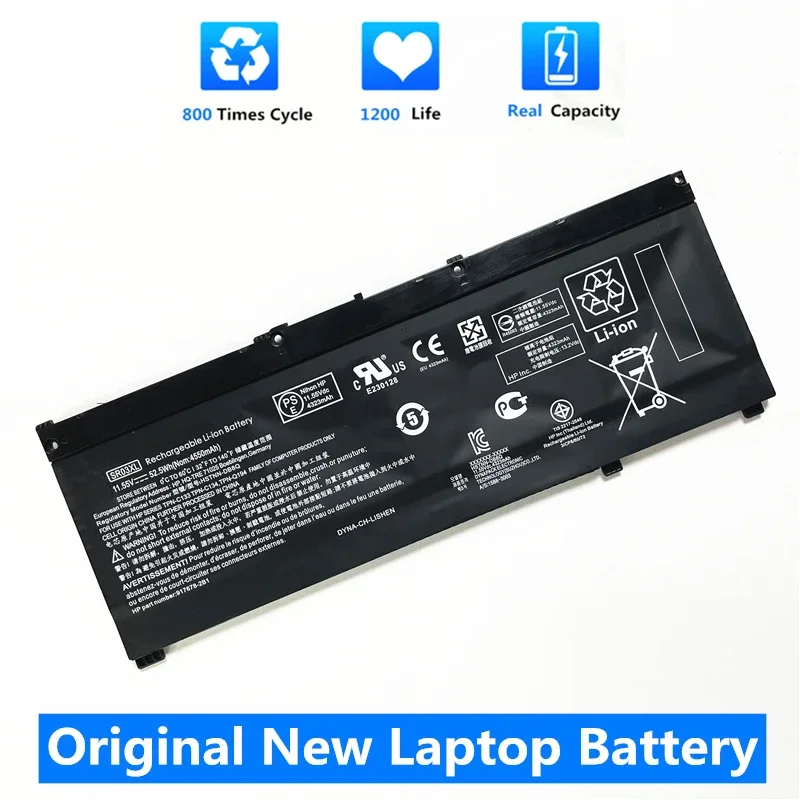 CSMHY Новый SR03XL L08934-2B1 L08855-855 аккумулятор для ноутбука HP OMEN 15-CE,17-CB0052TX Pavilion Gaming 15-CX0096TX, CX0006NT