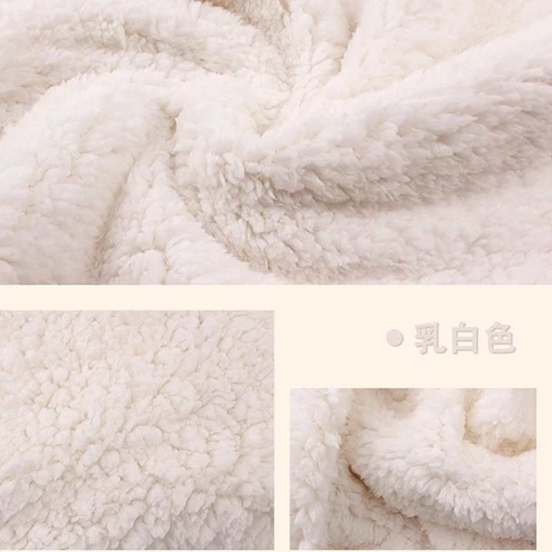 Lamb Velvet Plush Fabric - 100% Cotton Warm & Soft for DIY Clothing & Home Textiles Quilting (by Meter)