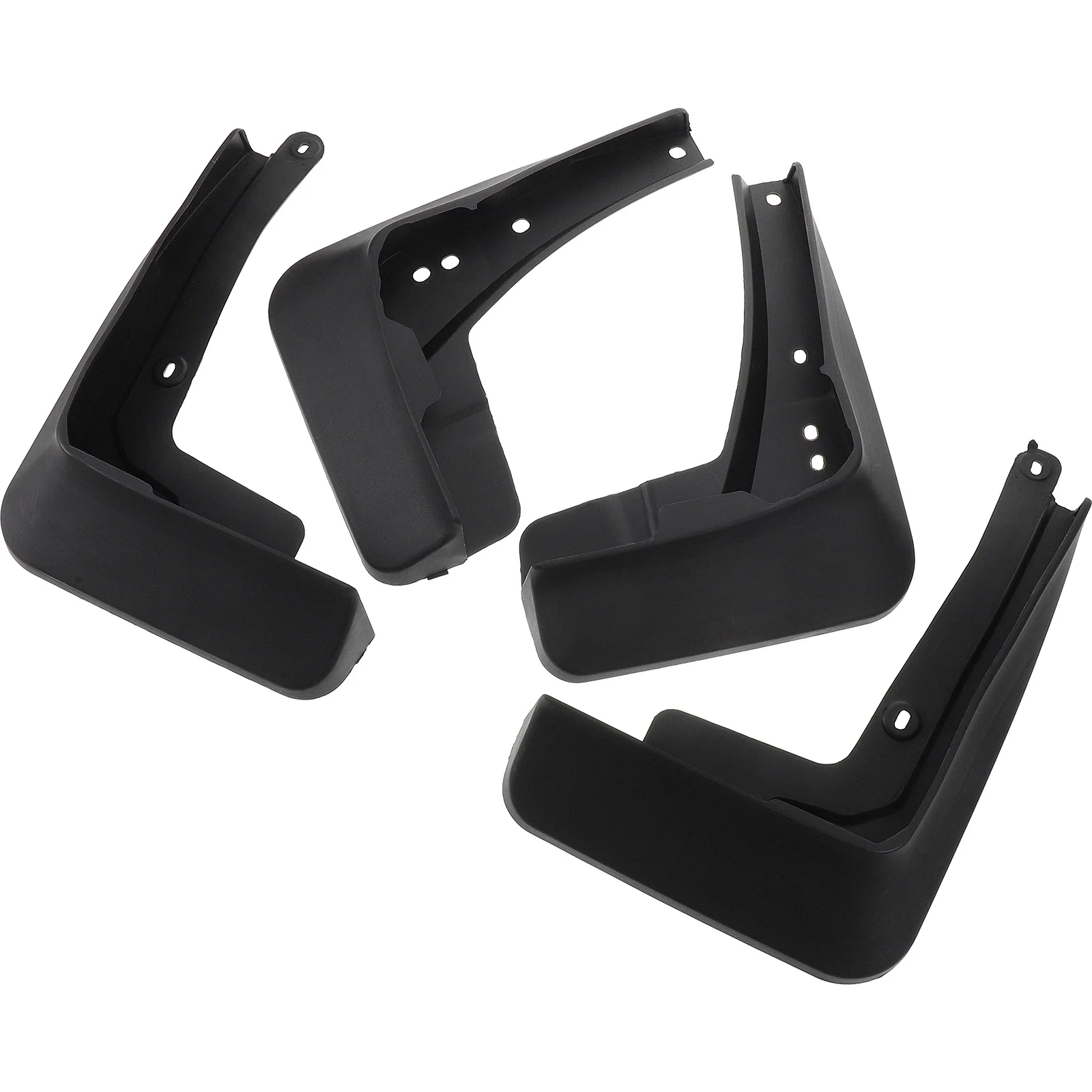 

4Pcs Car Splash Guards Universal Fit Durable Easy Installation Stylish Design Black Wheel Splash Guard Car Mudguard Kit