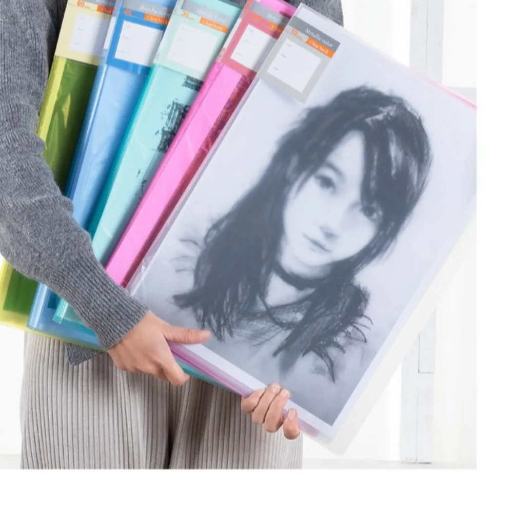A3 30Pages Painting Storage Book Diamond Painting Clear Pockets Photo Album Folder Data Organizer Large Capacity
