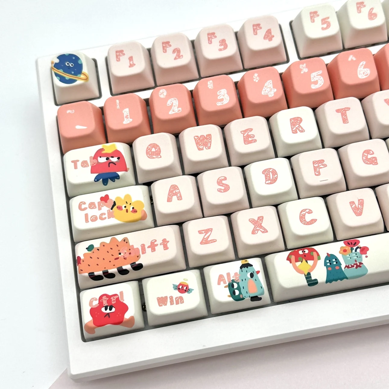 

130 Key MDA Little Monster Theme Highly Cute Mechanical Keyboard Keycaps Anime Key Caps