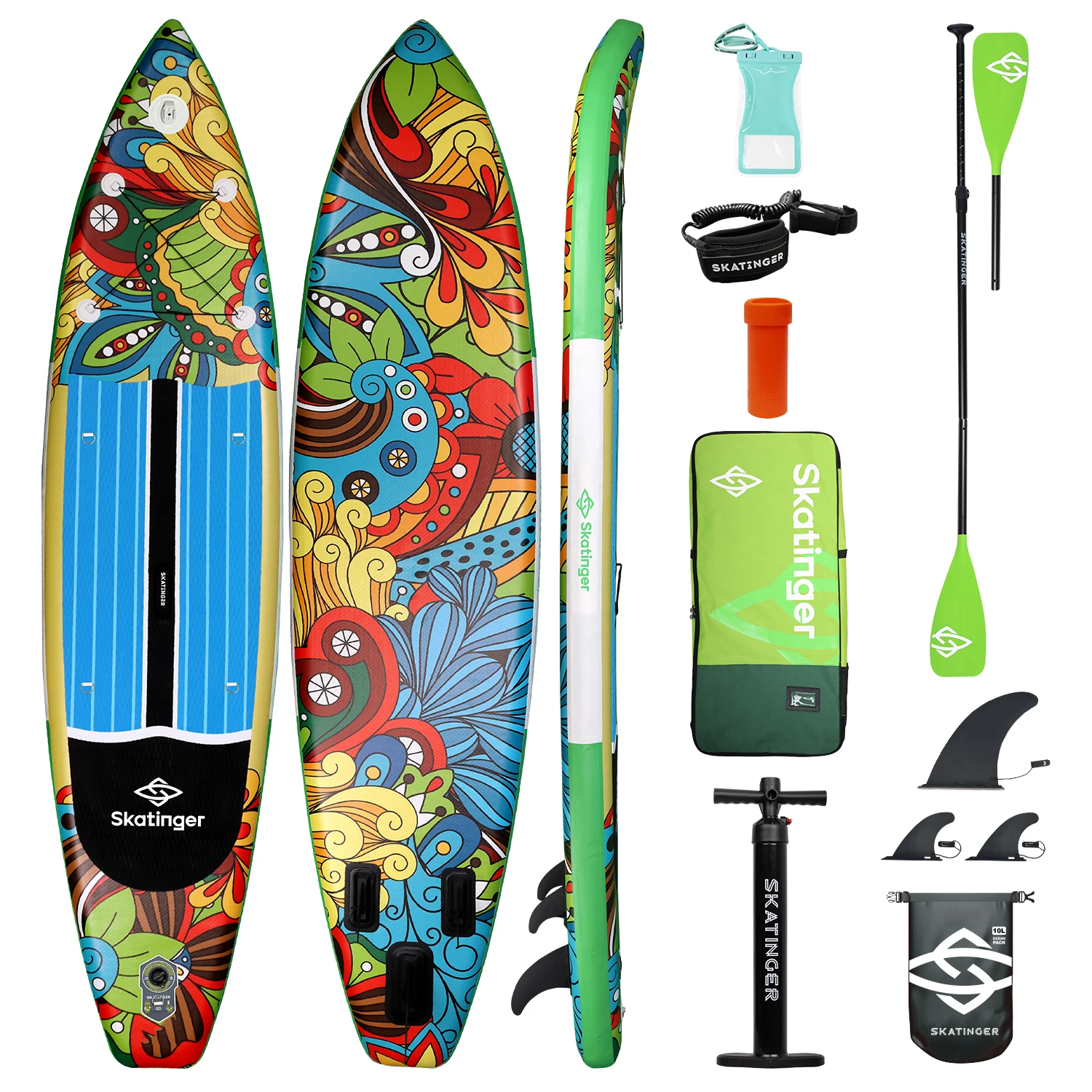 

Inflatable SUP Board-Portable Stand Paddle Board for Lakes & Rivers Surfing