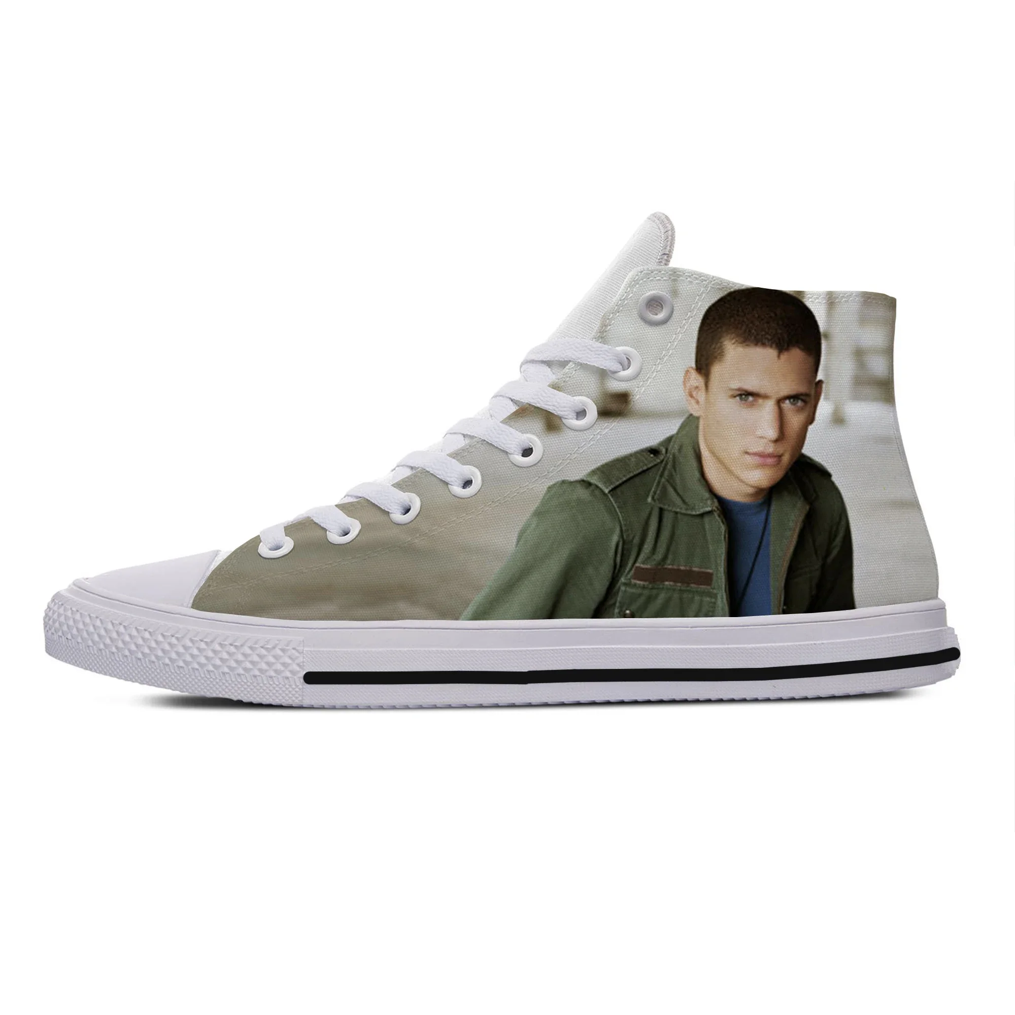 Hot Cool Fashion Funny Summer Sneakers di alta qualità scarpe Casual uomo donna Wentworth Miller Classic High Top ultime scarpe da tavola