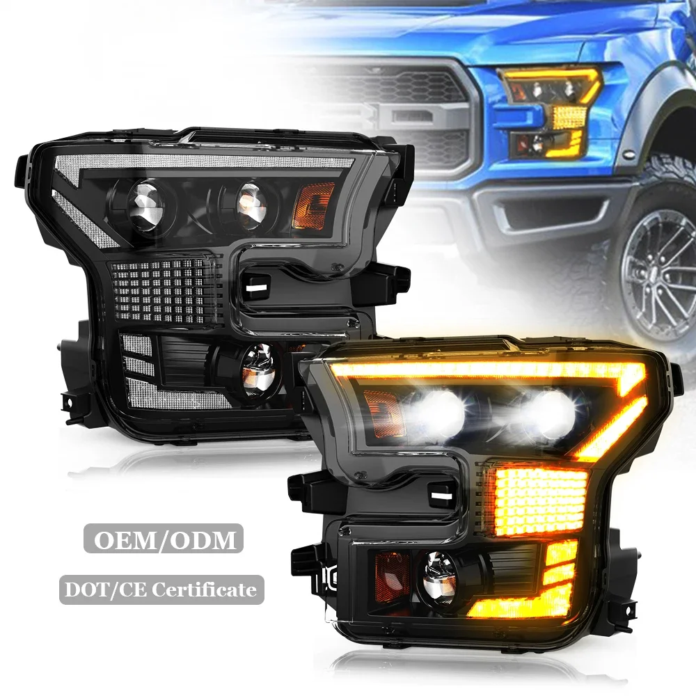 

Led Head Light Lamp Headlight Drl For 2015 2016 2018 Fords F-150 F150 Headlight