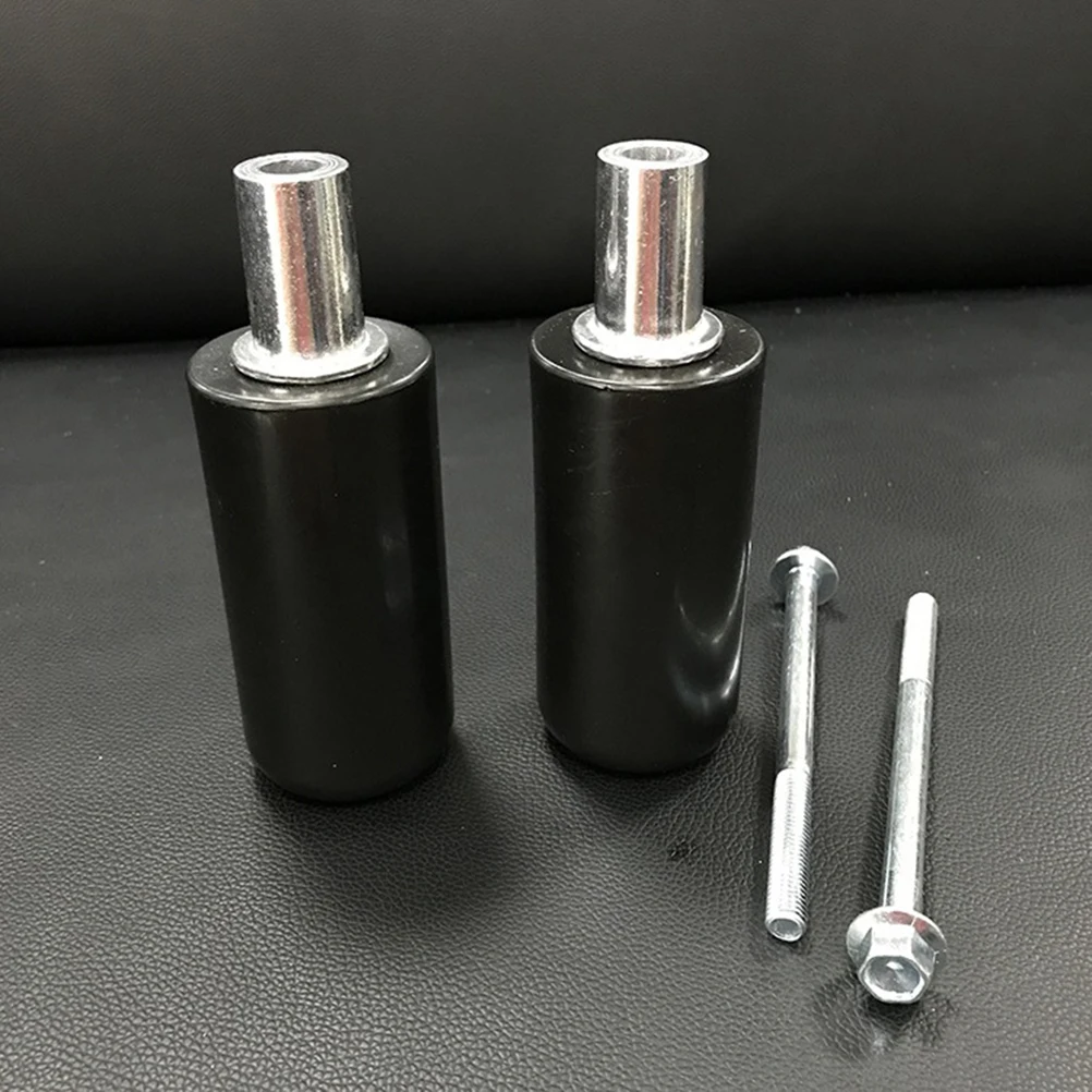 

2Pcs Motorcycle Body Frame Sliders Falling Protection Kit Anti Crash Stick Lightweight Aluminum Black Replacement
