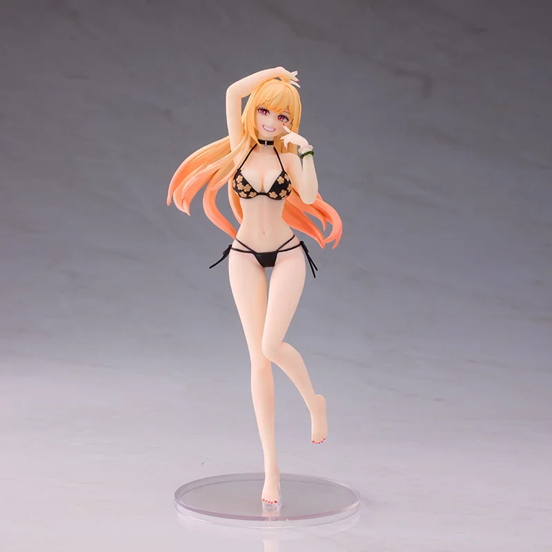 

24CM My Dress-Up Darling Anime Girl Action Figure - Marin Kitagawa PVC Collectible Statue Model Toy Gift
