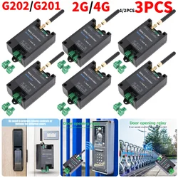 1-3PCS G202 GSM Gate Opener Relay Switch 2G/4G Remote Control 200 User Door Access Wireless Door Opener Free Call 850-1900MHz