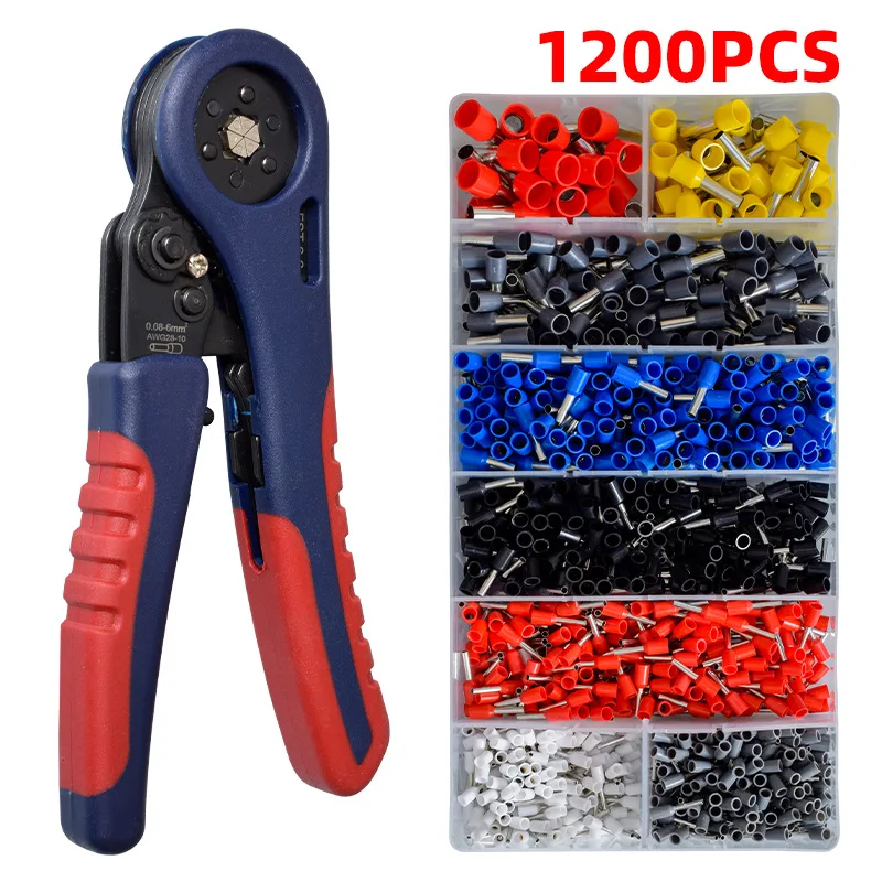 B50 Tube Bootlace  Terminals Crimping Pliers & Terminal Set Min 0.08mm Hand Tools Electrician Crimper