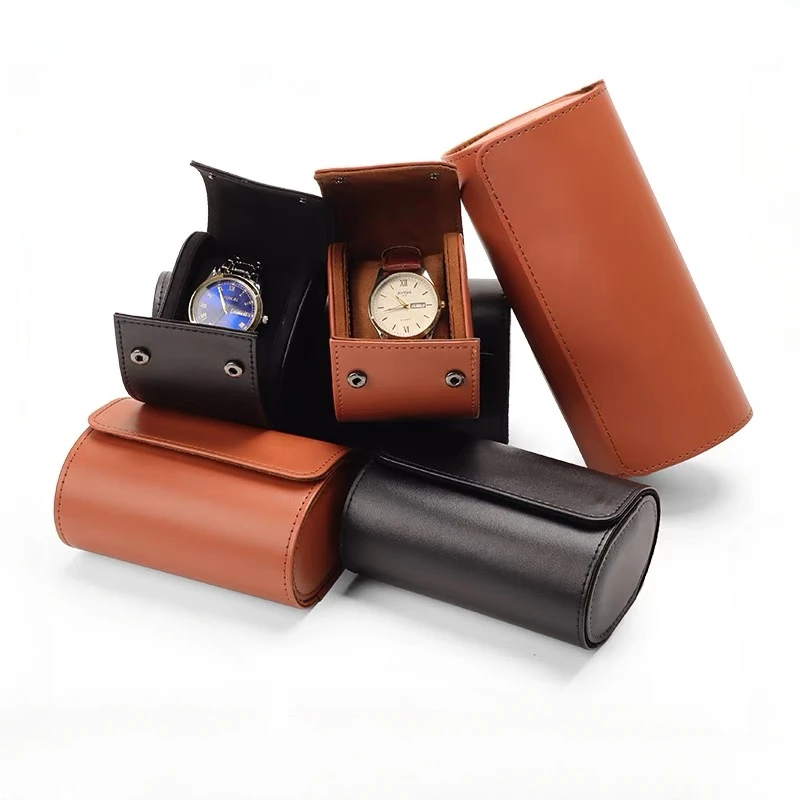 

Classic Travel Storage Leather Bag PU Leather Watch Case Prevents Scratching and Oxidation Watch Box Case Watch Pouch Organizer