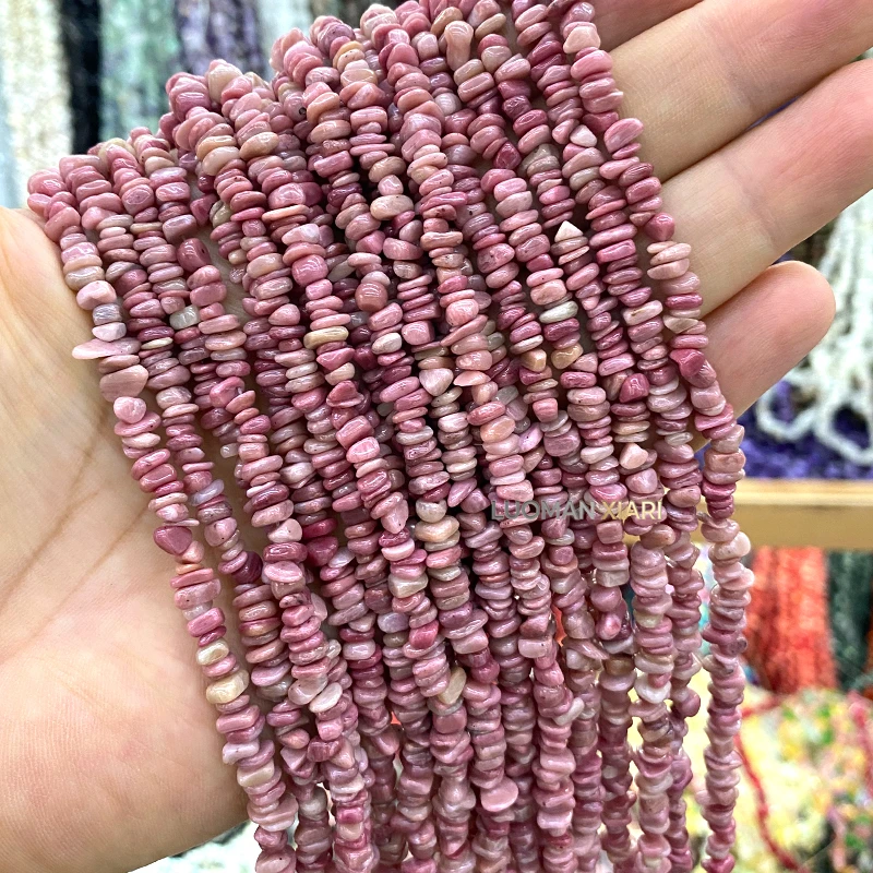 Großhandel 30 Zoll 3-5mm Unregelmäßige Naturstein Kanada Grüner Jaspis Jade Zwischenperlen für Schmuckherstellung DIY Armband Zubehör – Detail 12