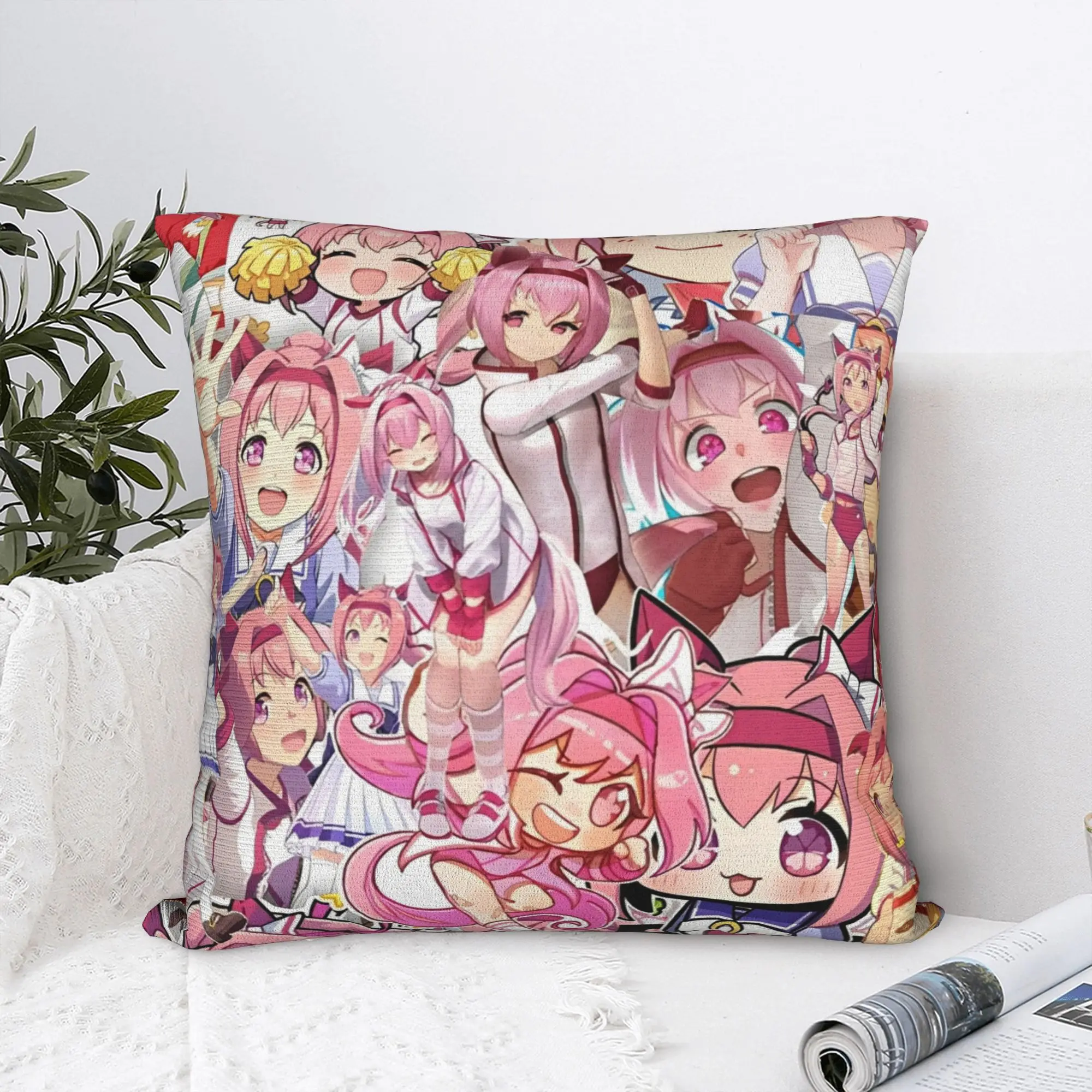 Soft Umamusume Pretty Derby Haru Urara Pillowcase Fabric Cushion Cover Decor  Pillow Case Cover Home Zipper