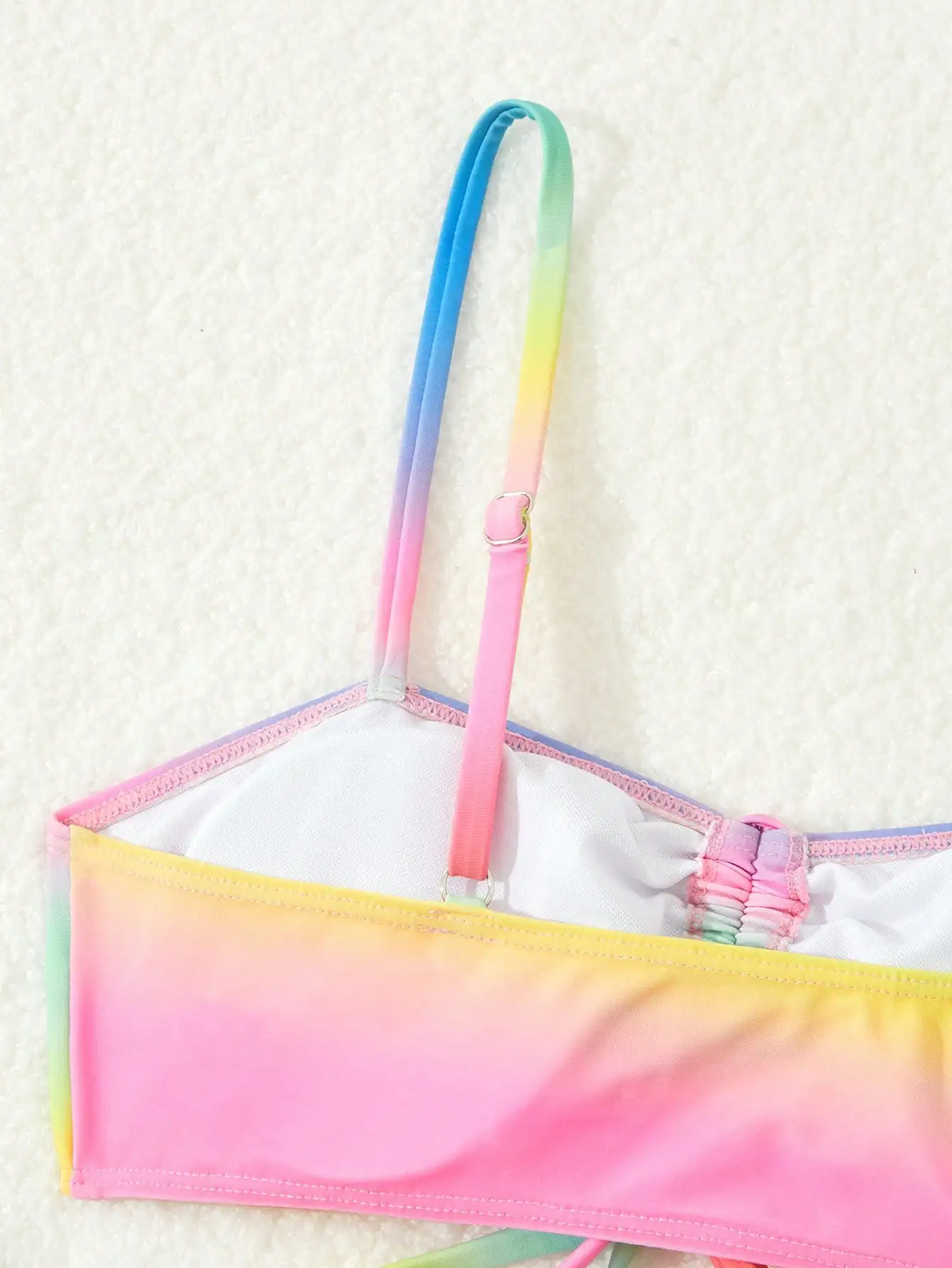Bikini Bandeau Seksi 2025 Pakaian Renang Wanita Dua Potong Pakaian Renang Wanita Thong Bikini Set Pakaian Renang Pelangi Biquini Brasil