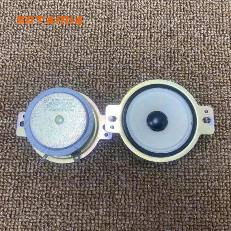 SOTAMIA 2PCS Tweeter Magnético Grande de 2 Polegadas 8 Ohm 15 Watt Branco Disco de Lã Pura Alto-Falante Hi-Fi de Alta Potência Sistema de Som para Home Theater