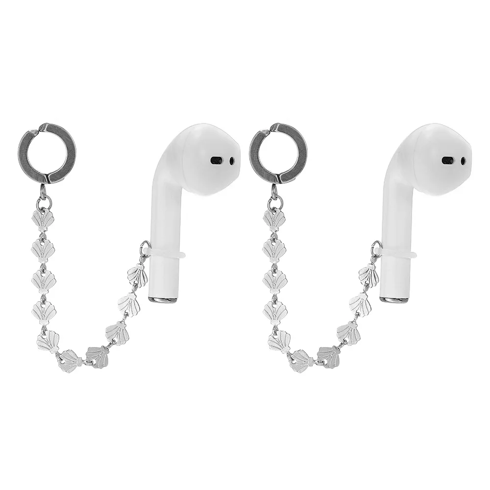 Anti-Lost Earrings Hook Earring Hanging Chain for Airpods, For AirPods Pro Anti Lost Ear Clips Pendant for Women Girls Gift