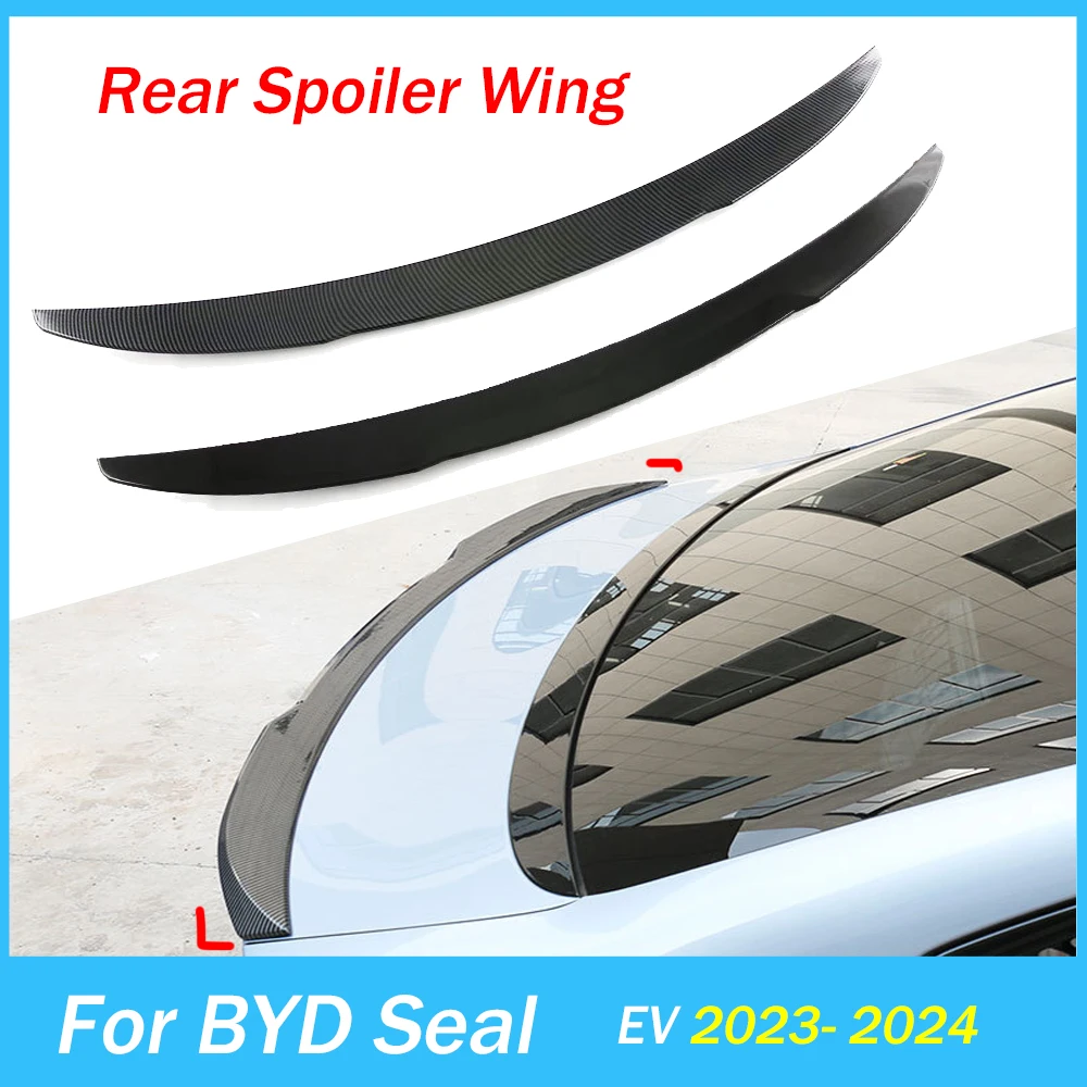 Spoiler posteriore ala per BYD Seal EV Tail Fin 2022 2023 2024 Tail Trunk Roof Wings Tuning accessori Auto ABS Body kit Spoiler