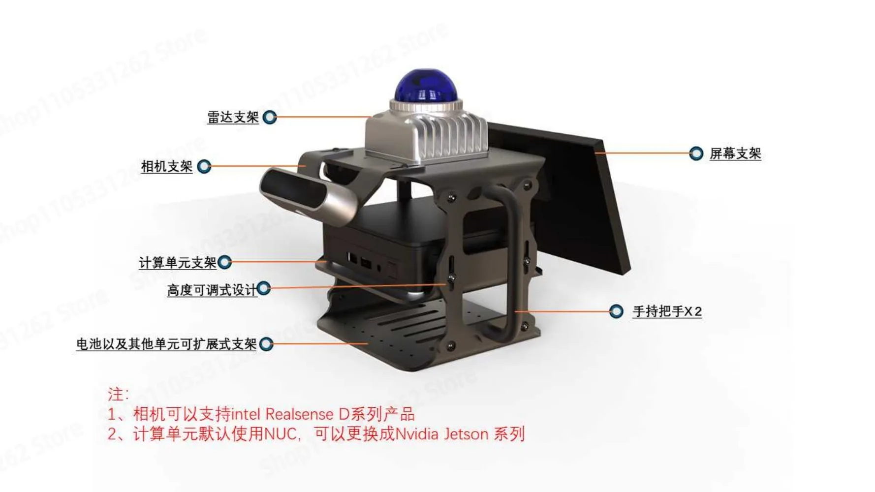 FAST-LIO2 Mount Holder Handheld SLAM Scanner 3D Structure Integration