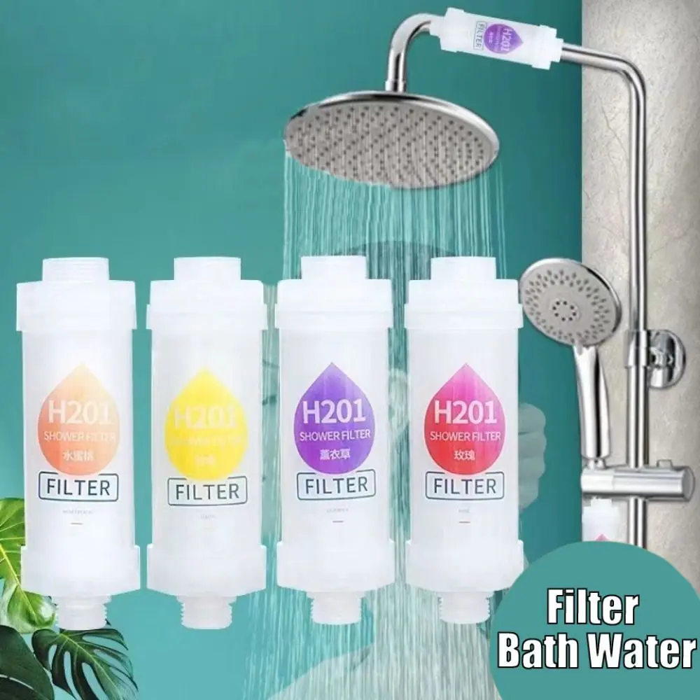 Cherry Blossoms Lavender Shower Head Filter Dechlorination filter impurities Shower Scented Anti-scaling Water Softener