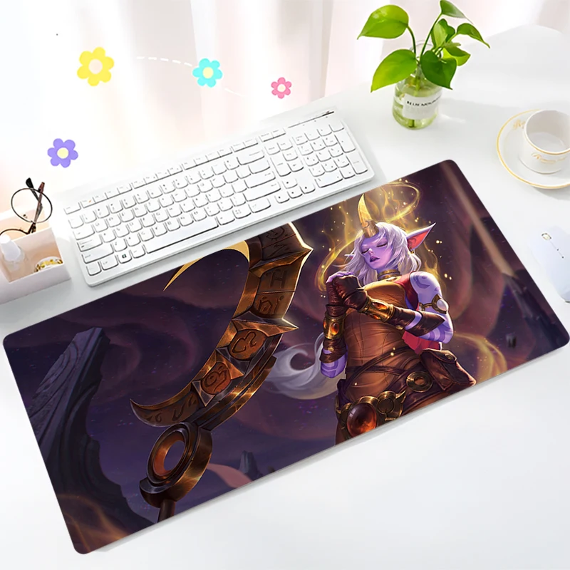 

Soraka League Of Legends Mouse Pad Laptop Sexy Anime Gaming Keyboard Rug Large Kawaii Girl Desk Mat PC Gamer Cabinet XL Mousepad