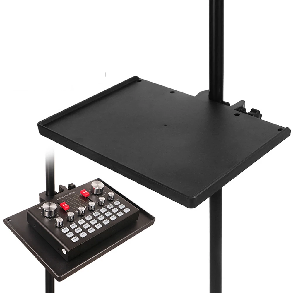 Sound Card Tray Microphone Stand Soundcard Tray Clip Holder For Live Tripod Bracket Microphone Rack Stand Holder
