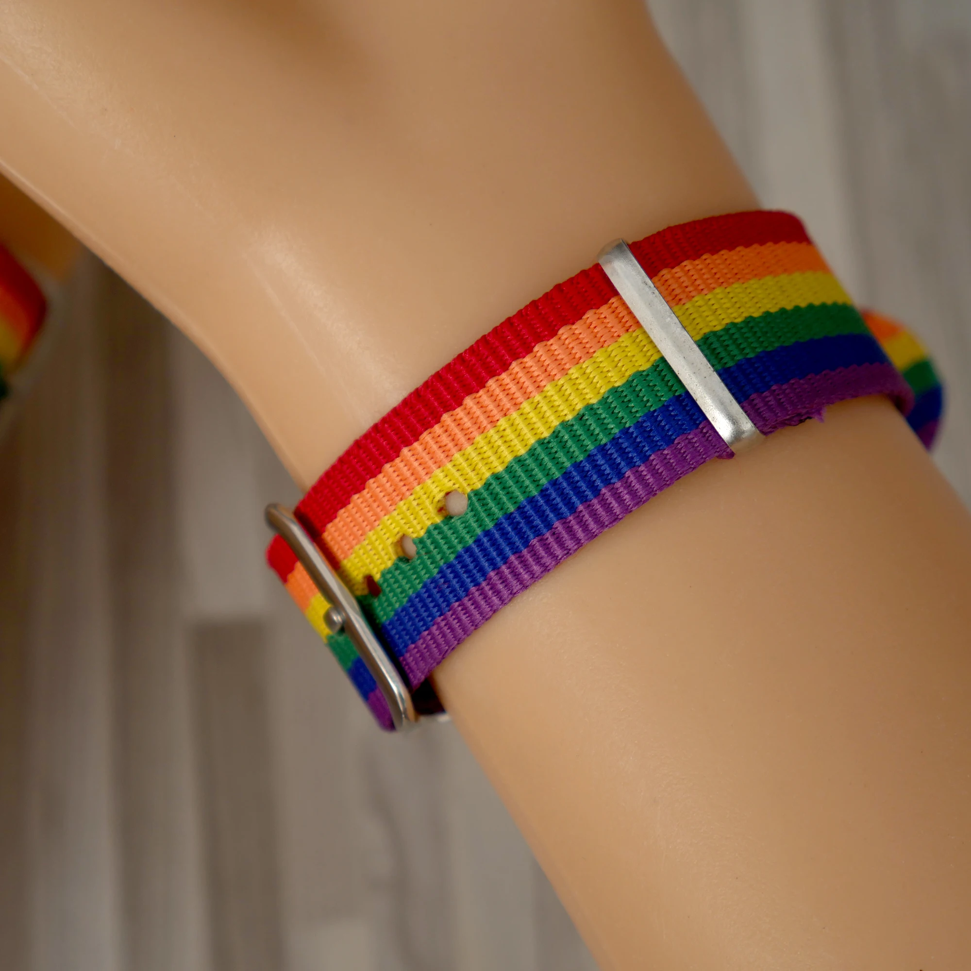 Nylon Rainbow Lesbians Gays Bisexuals Transgender Bracelets for Women Girls Pride Woven Braided Men Couple Friendship Jewelry - view 6