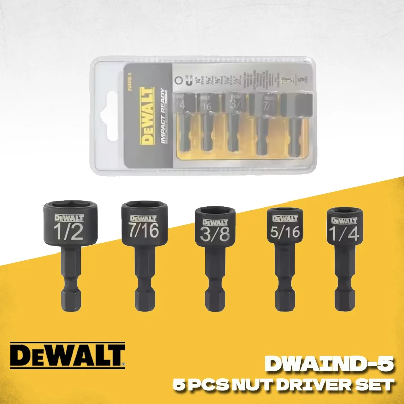 

DEWALT DWAIND-5 Ударная гайковертка (5 шт.) Аксессуары для электроинструментов Dewalt