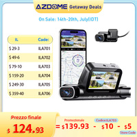 AZDOME 360° Dash Cam M660 Front Rear Inside Car Camera 5G WiFi GPS 4 Channel Dash Camera for Cars IR Night Vision 2.5K+1K+1K+1K