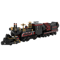 MOC 882 Pieces Jules Verne Time Train Building Blocks Suit Shuttle Time Vehicle Assembly Bricks Toys For Adult Children Gifts