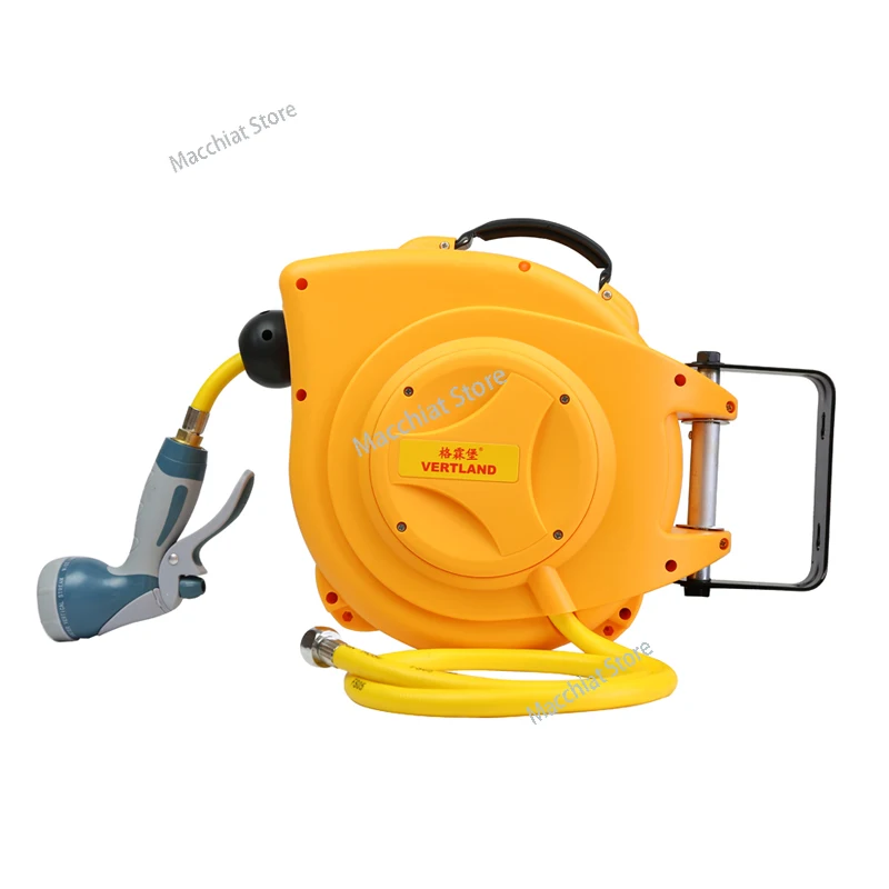 GQ100C 10M PVC Automatic Retractable Hose Reel Water Drum To Send Original Multifunctional Water Gun PVC Clamping Tube