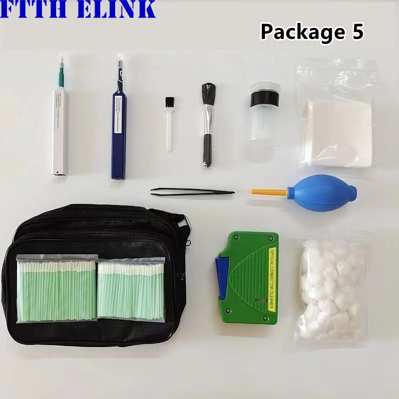 كماشة ميلر متجرد صندوق التنظيف طقم تنظيف الألياف الضوئية مجموعة أدوات الربط الانصهار أداة تنظيف أداة المسح