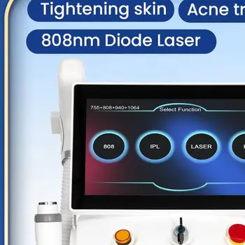 Maszyna do bezbolesnej depilacji laserowej 4w1 Soprano Titanium Ice Platinum RF Diode 755 808 940 1064nm 4-falowy laser ND:YAG