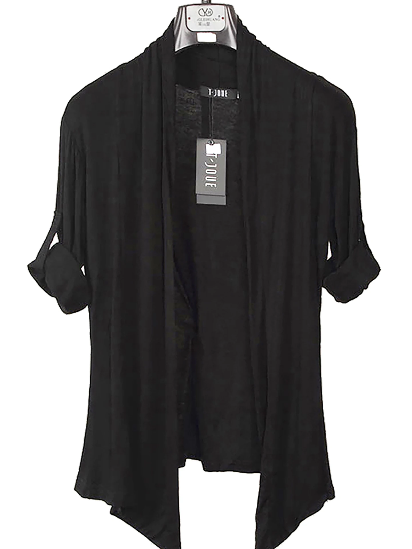 

Модный тонкий кардиган-жакет для мужчин, повседневный топ в корейском стиле без пуговиц, верхняя одежда с длинными рукавами, вязаная кофта, модная городская уличная одежда