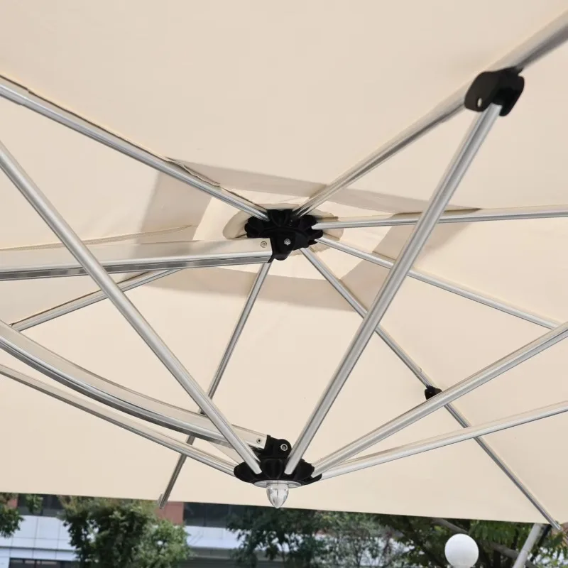 3M Waterproof Outdoor Parasol Aluminum Gas Assisted Cantilever Umbrella