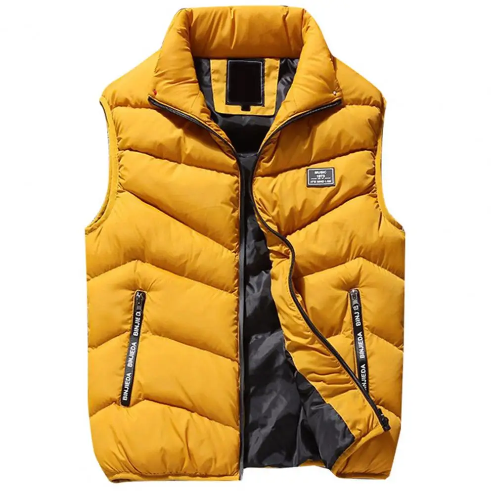 Vest Jacket Men Puffer Sleeveless Coats Mens Solid Color Down Jacket Winter Warm Waistcoat Windbreaker jackets for men chaquetas