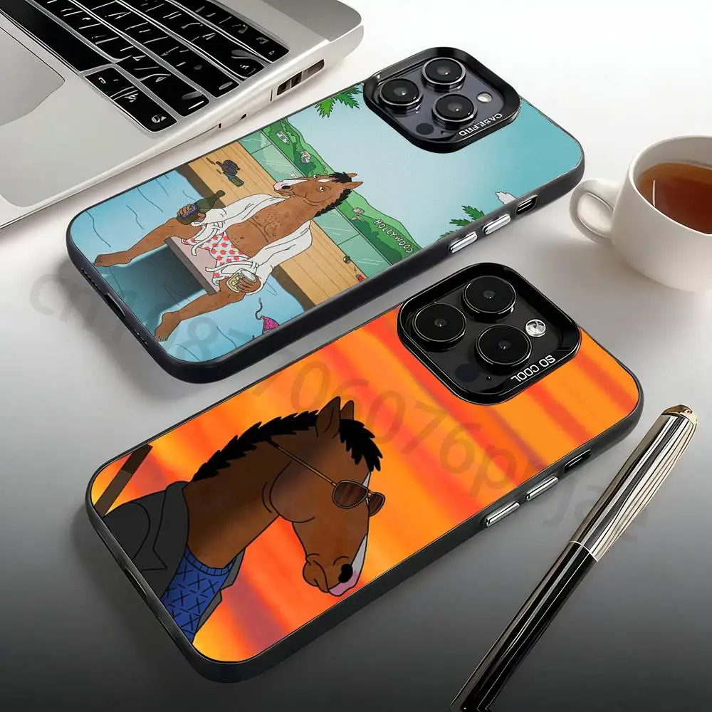 

B-BoJack Horseman Phone Case For iPhone 17,16,15,14,13,12,11,Pro,Max,Plus,Mini, Anti Fall Matte Hard Bumper