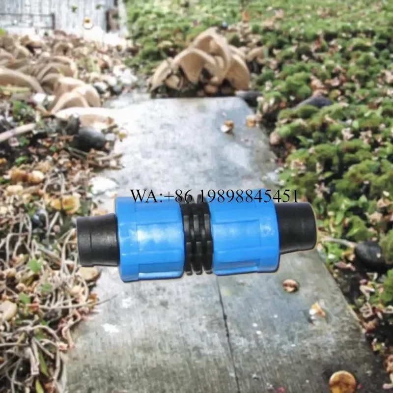 WMWMNU Micro Irrigation System Connector Plastic Drip Tape Fitting Lock Nut Pipe Joints for Garden Watering