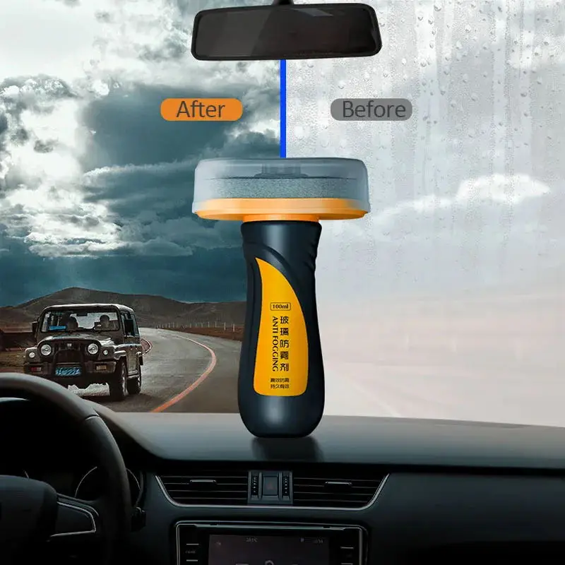 Car Glass Anti Fog Coating Long Lasting Windshield Defogger Clear Vision Car Care Anti-fogging Agent Defogging Mirror Clean