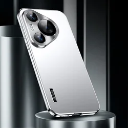 Fashion Magnetic Close Aluminum Metal + PC Back Case For Huawei Pura 70 Pro Ultra Strong Drop Proof Cover