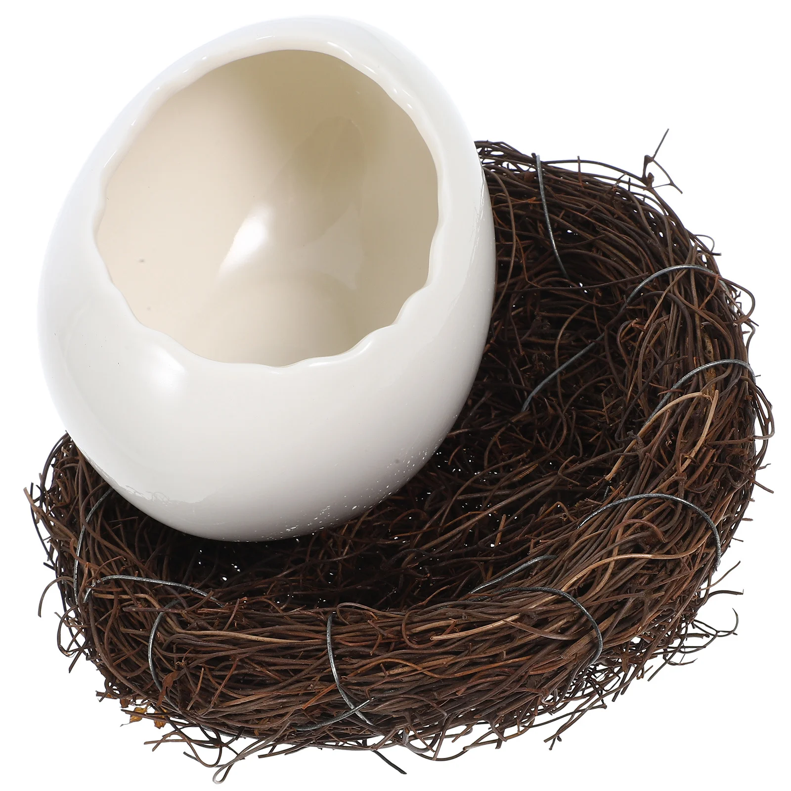 

Eggshell Dessert Ceramic Steamed Egg Broken Egg Food Bowl Ice Cream Pudding Serving Container Kitchen Snack Dish Fruit Candy Nut