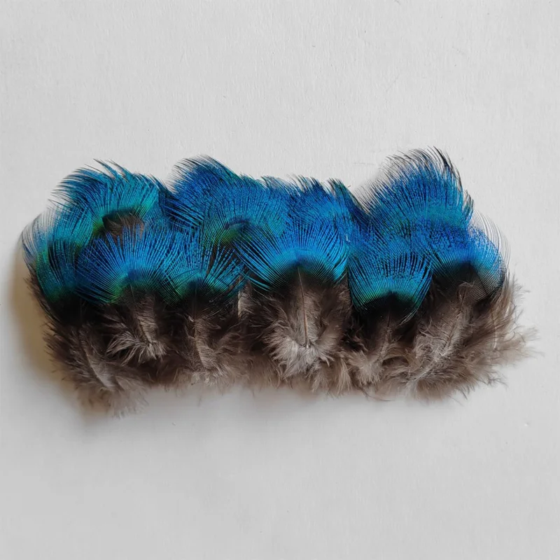 

Brand! 5-7cm 50/100Pcs!BLUE PEACOCK BODY PLUMAGE FEATHERS,Peacock Small Feathers for Crafts Needlework Handicraft Accessories