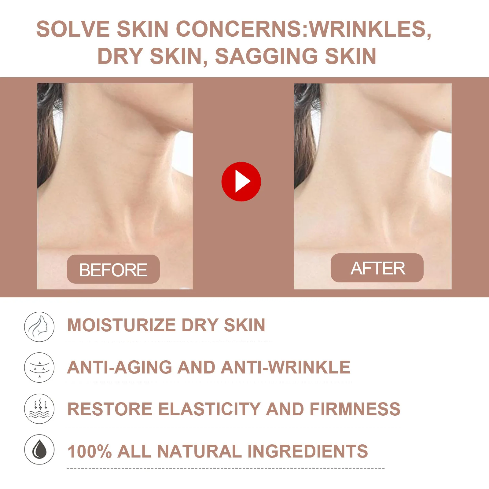 Anti Wrinkle Balm Anti Aging Reduce Fine Lines Moisturize Firming Repair Roughness Nourishing Brighten Dull Wrinkle Remover Balm