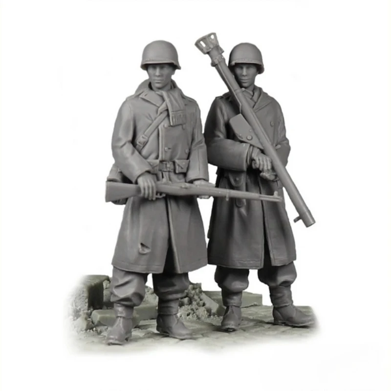 

Масштаб 1/35, литая под давлением фигурка из смолы, комплект модели солдат США времен Второй мировой войны, противотанковая команда 2, фигурки в разобранном виде и неокрашенные