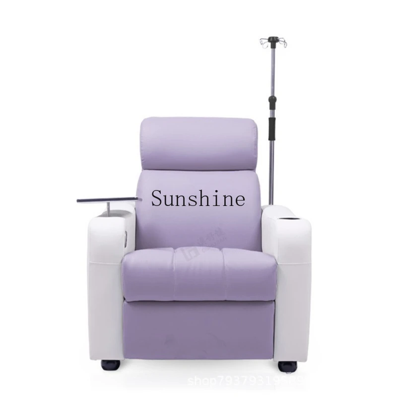 

Waiting room single infusion sofa medical with armrest high density sponge modern simple style
