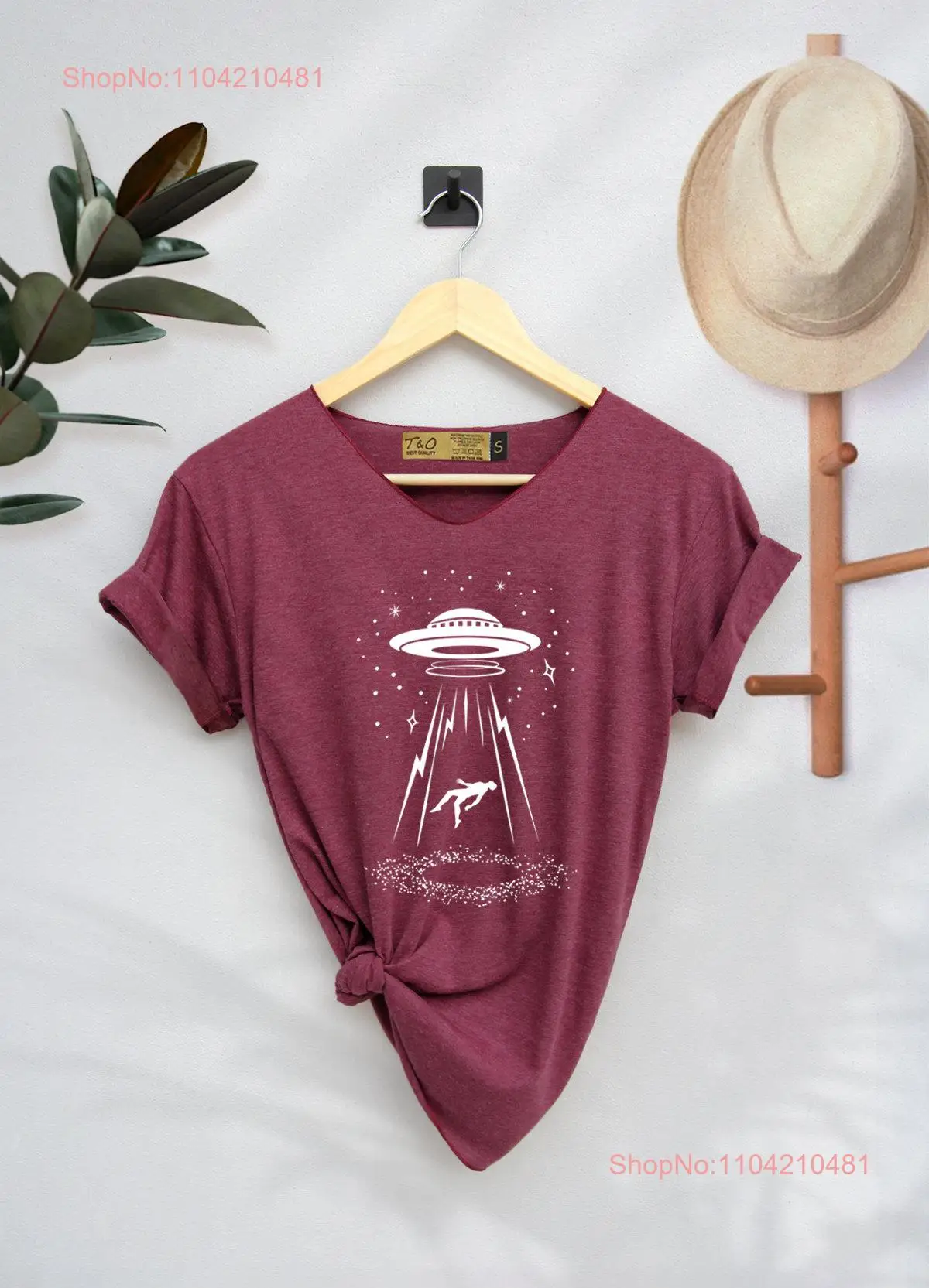 

Футболка UFO Abduction Alien высокого качества с длинными или короткими рукавами